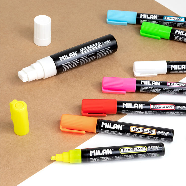 Picture of 3201 MILAN FLUOGLASS LIQUID CHALK MARKER CHISEL TIP